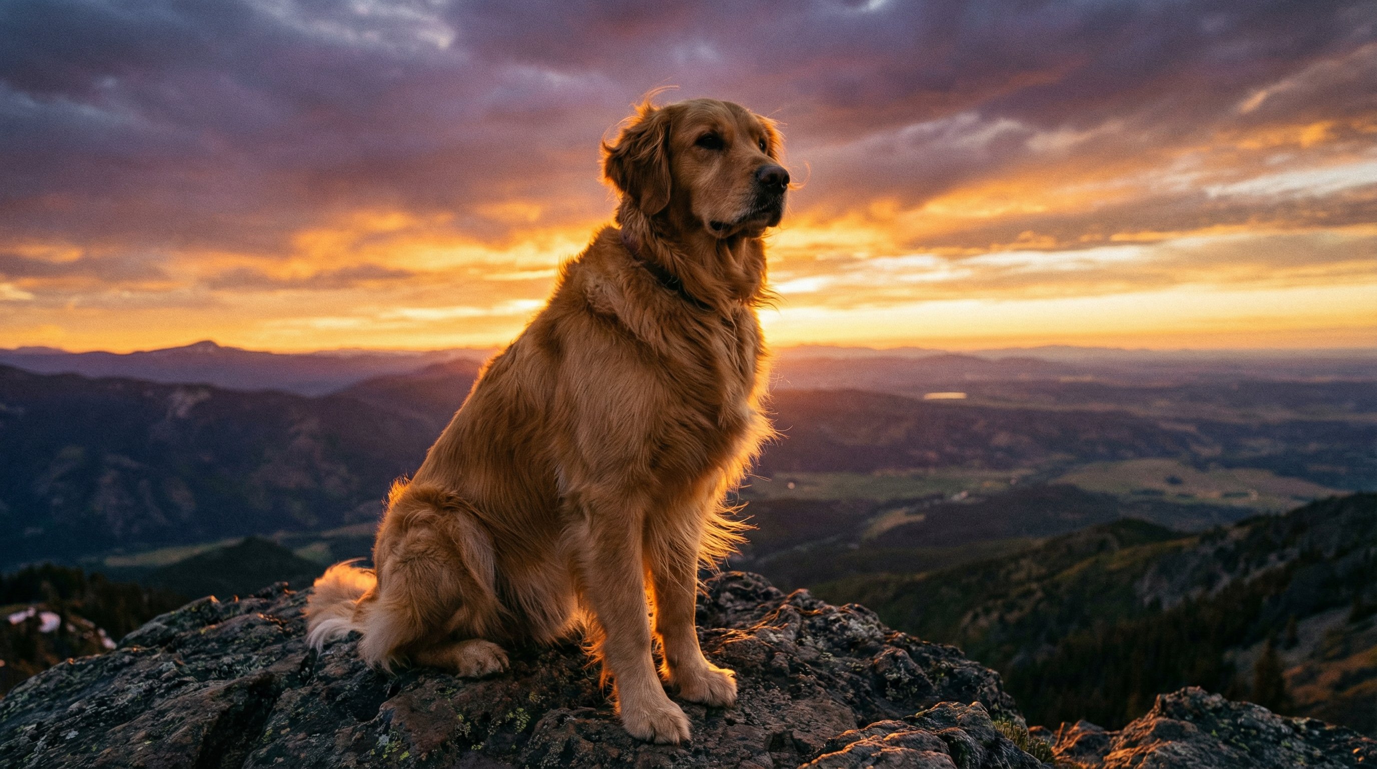 红桃视频金毛山巅日落视频